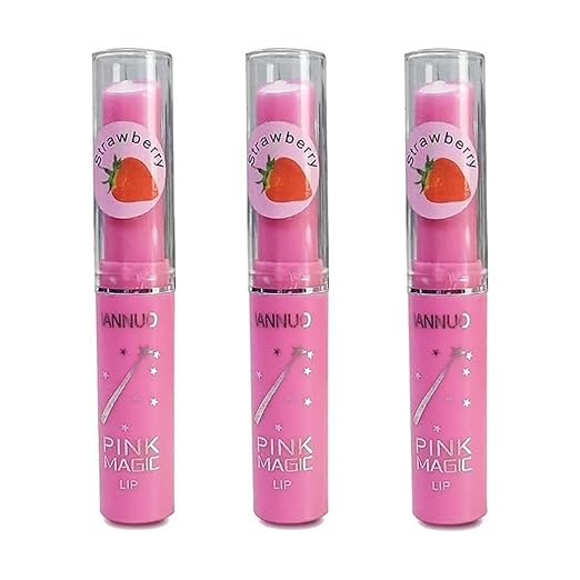 Pink Magic Lip Balm (Attractive Pink) for Girls & Women (pack of 3)